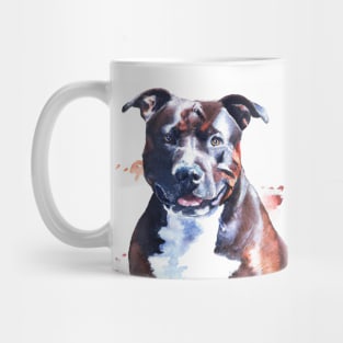 Staffordshire Bull Terrier Watercolor - Dog Lovers Mug